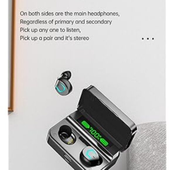 Bluetooth Headphones 5.3, Waterproof Touch Control Ear Buds in-Ear Built-in Mic, - Picture 3 of 6